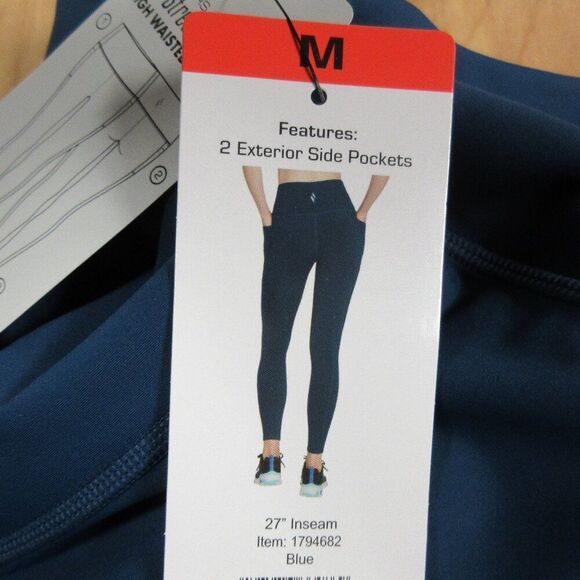 SKECHERS GoStretch Luxe Tight Womens Size M (6-8) Workout Teal Blue Leggings NWT - Picture 3 of 10